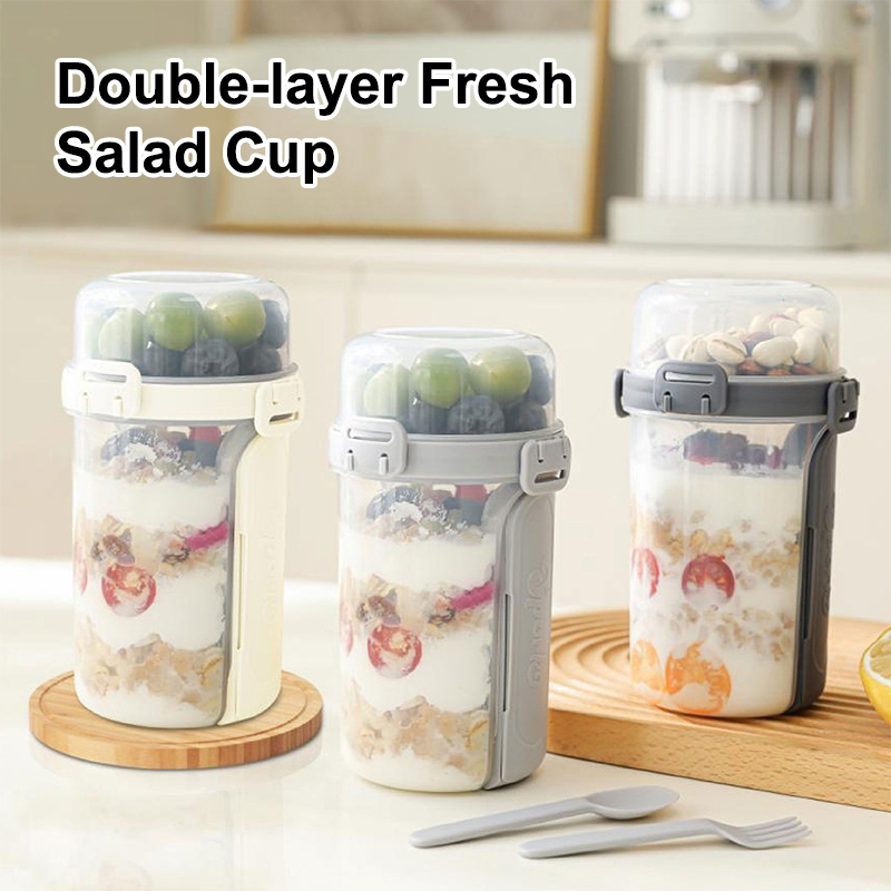 Meal Preparation - NEW* 600ML 샐러드 오트밀 컵 아침식사용