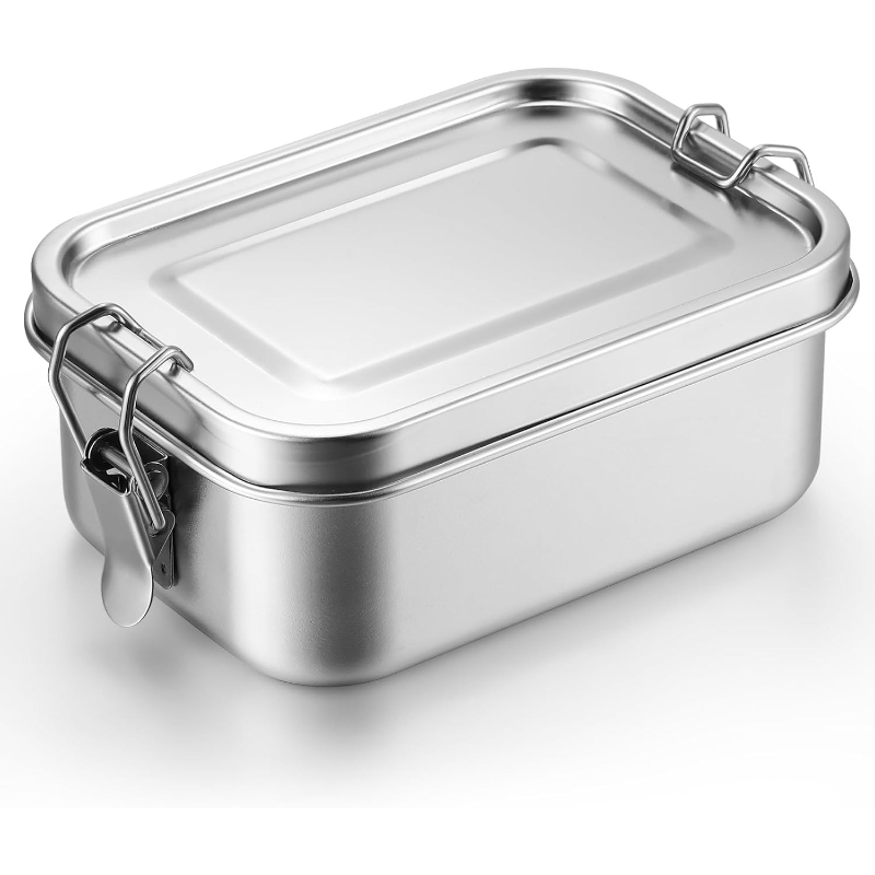 Meal Prep Lunch Boxes - 뚜껑이 있는 스테인레스 스틸 식품 보관