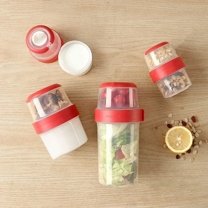 Meal Prep Kits - 더블 레이어 봉인 된 구획 크리스퍼