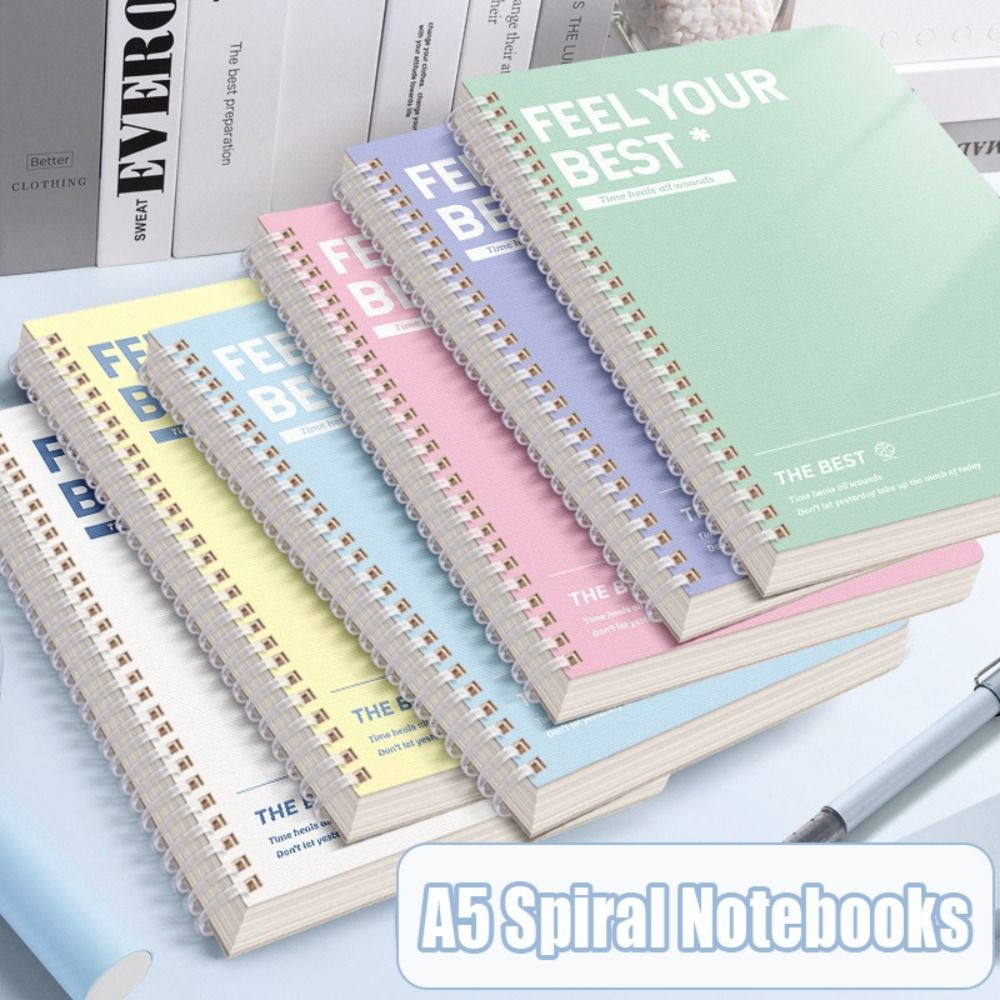 Meal Plan Notepad - 60장/책 고품질 A5 스프링 노트 천공