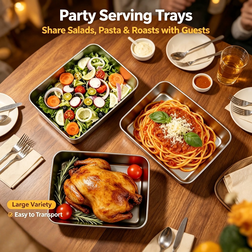 Meal Preparation - 6개 묶음 스테인리스 스틸 푸드 스토리지