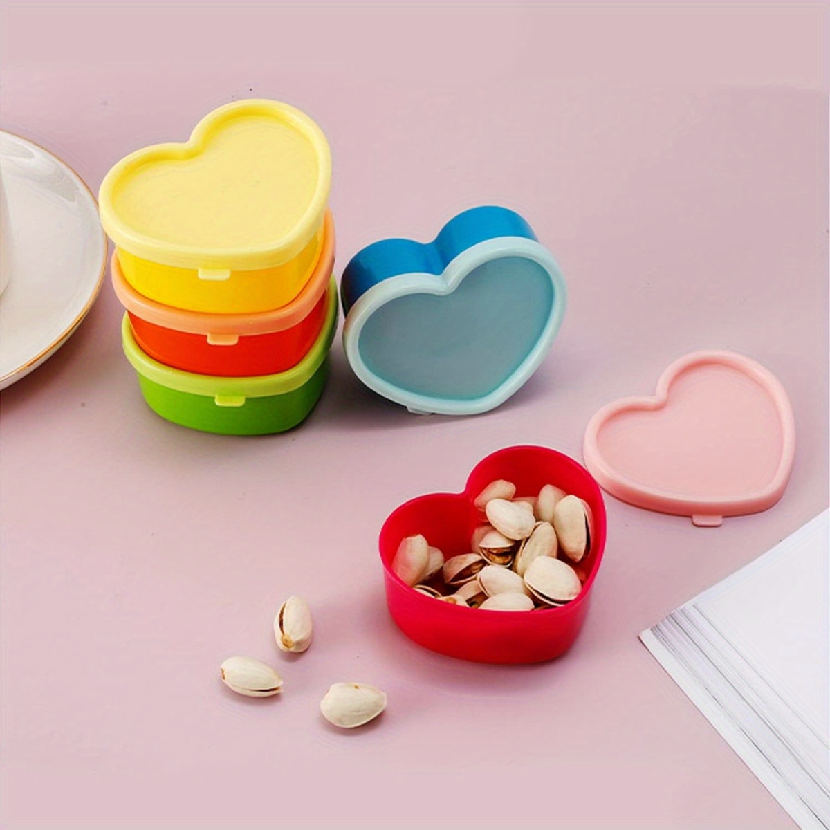 Salad Container Jar - 5PCS 미니 도시락 양념 보관함 뚜껑