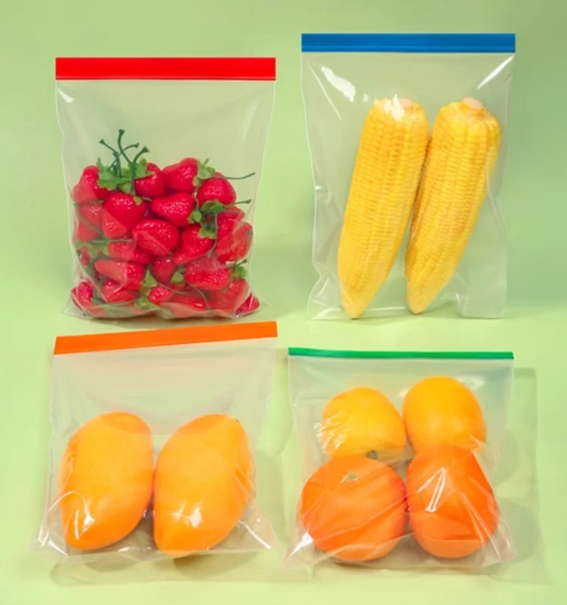 Meal Prep Day - 다채로운 색상의 투명 PE 지퍼 보관