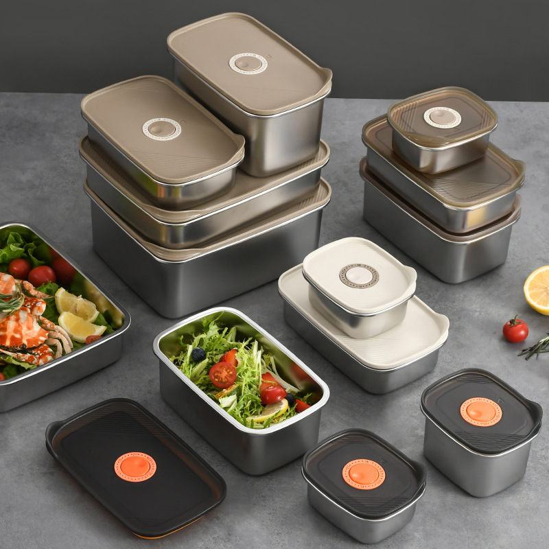 Meal Prep Kits - 1PC 304 스테인레스 스틸 크리스퍼 밀봉