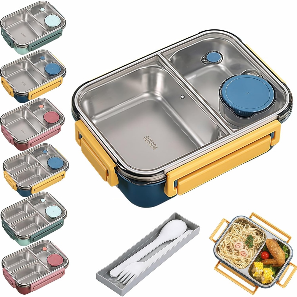 Meal Prep Lunch Boxes - 850ml 휴대용 도시락통 어린이 및 성인용