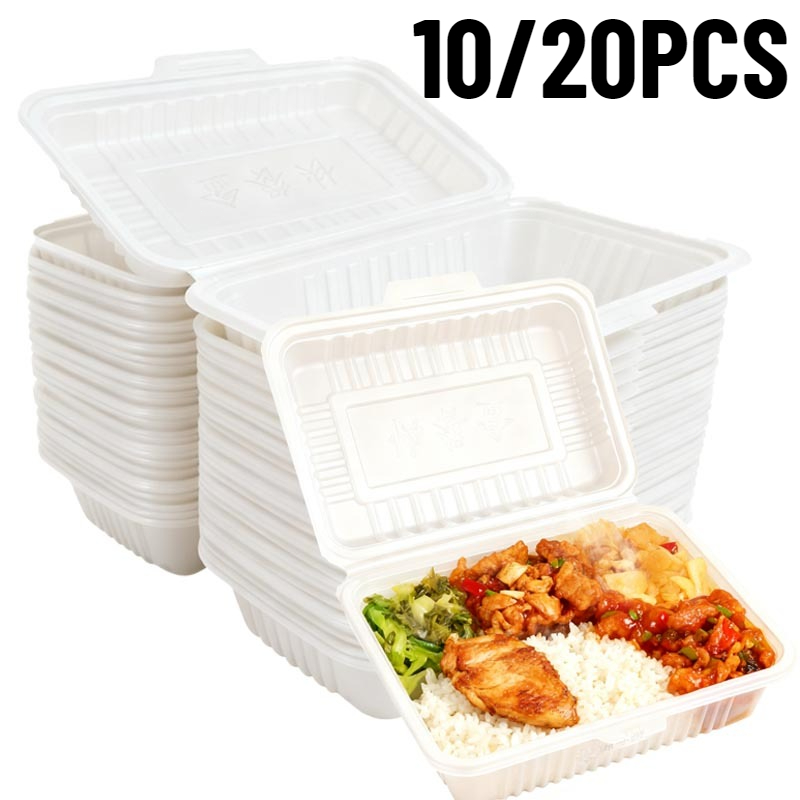 Salad Container Jar - 10/20PCS 일회용 도시락 상자 플라스틱 샐러드