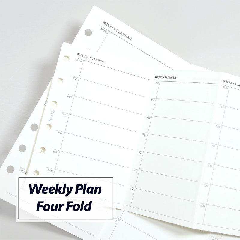 Meal Plan Notepad - Fromtheon 심플한 주간 계획, 4 겹