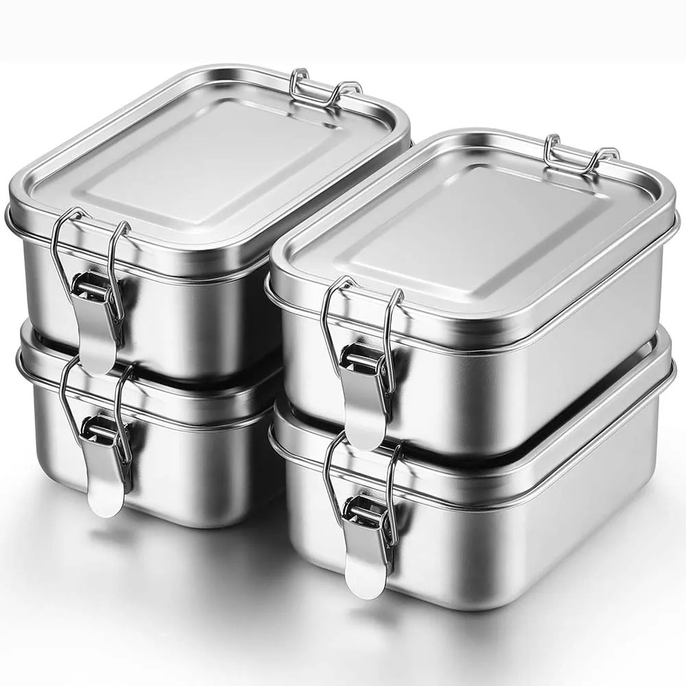 Meal Prep Lunch Boxes - 스테인레스 스틸 도시락 상자 금속 도시락
