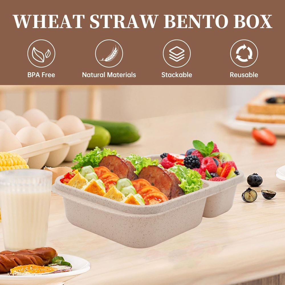 4팩 도시락 세트, 2칸 식사 준비용 용기(뚜껑 포함) - Meal Prep Lunch Boxes 리뷰 및 가격