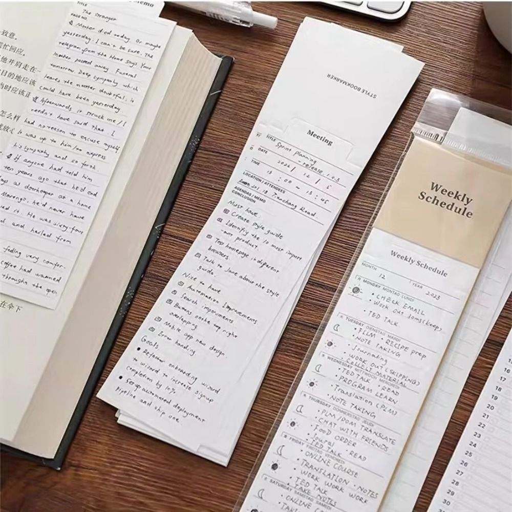 새로운 북마크 타입 노트 용지 데일리 위클리 플래너 할 - Meal Plan Notepad 리뷰 및 가격