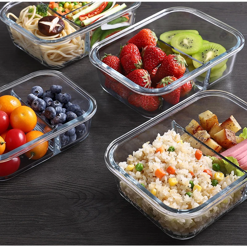 뚜껑이 있는 유리 도시락 상자, 밀폐 신선도 유지 상자 - Meal Prep Kits 리뷰 및 가격