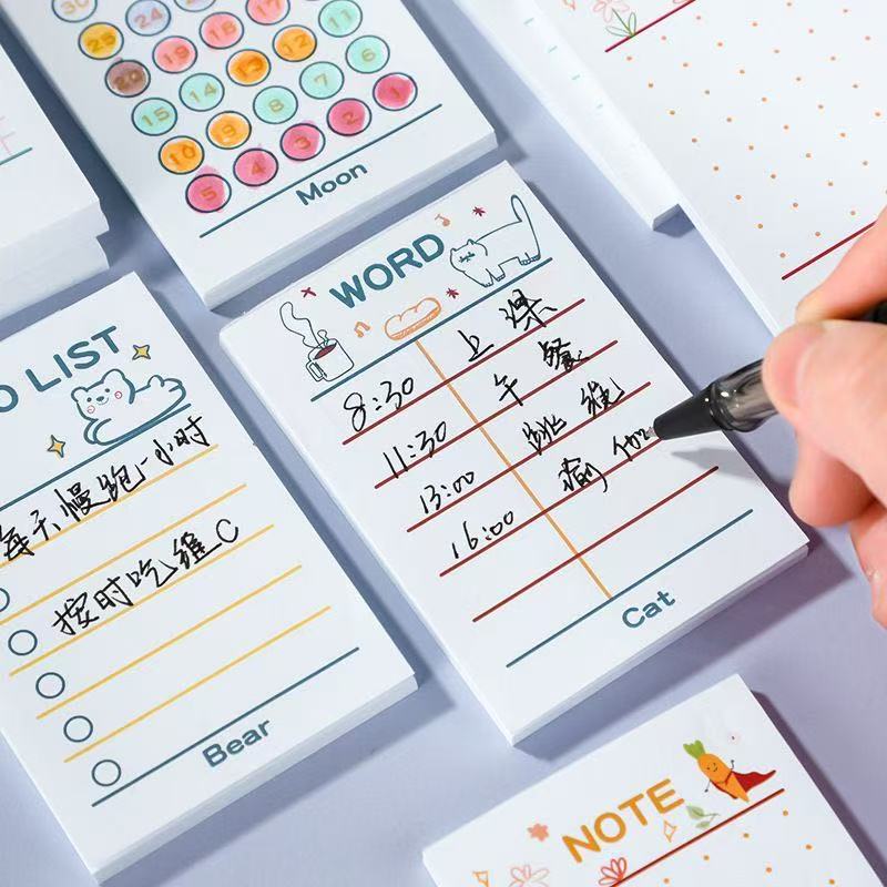 카와이 용품 스티커 노트북 기능성 플래너북 만화 귀여운 - Meal Plan Notepad 리뷰 및 가격