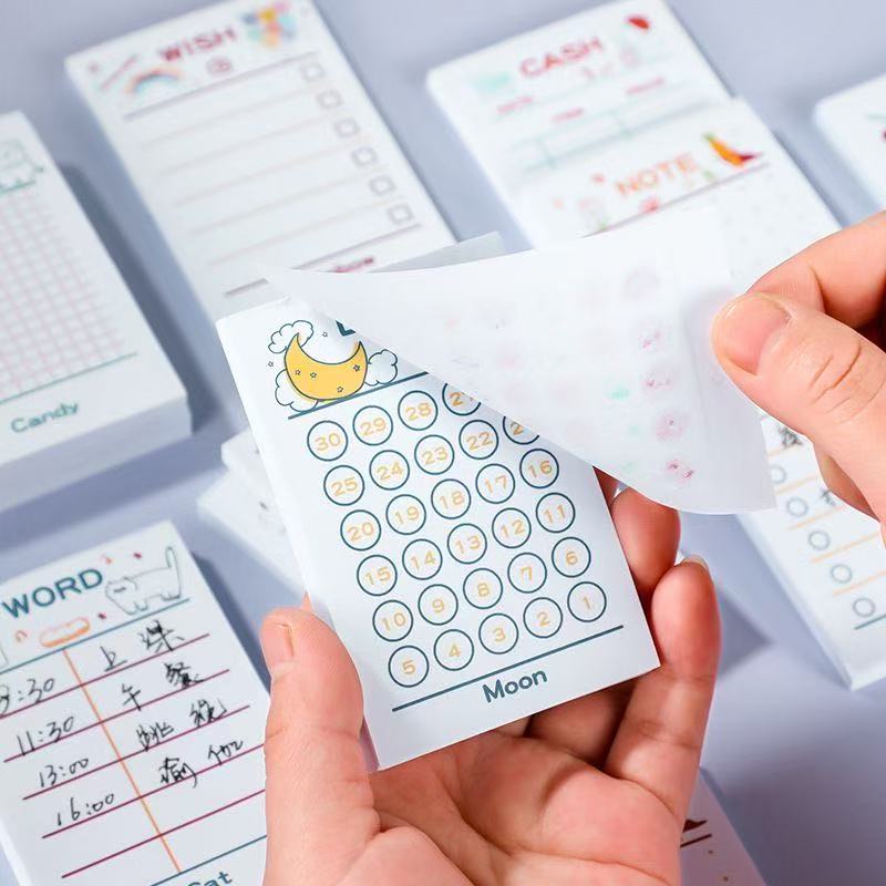 카와이 용품 스티커 노트북 기능성 플래너북 만화 귀여운 - Meal Plan Notepad 리뷰 및 가격