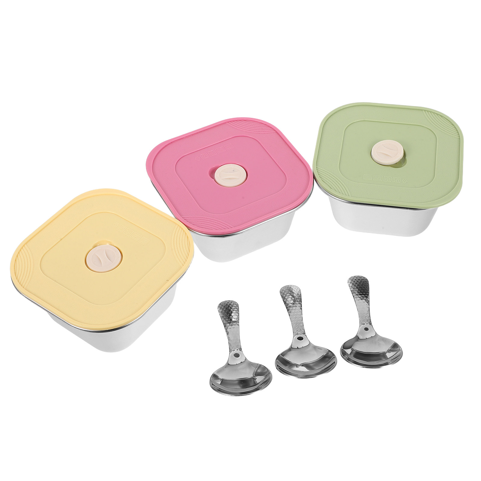 3Pcs 스테인레스 스틸 스낵 용기 쌓을 수 있는 누출 - Meal Prep Lunch Boxes 리뷰 및 가격