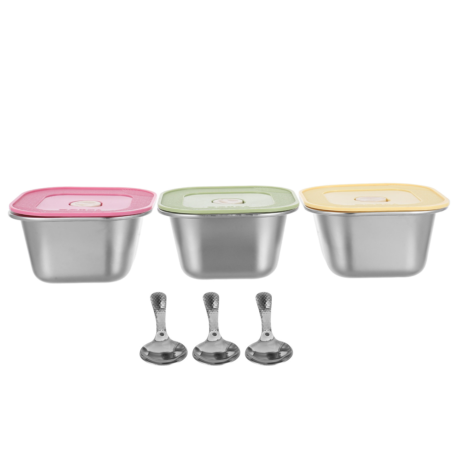 3Pcs 스테인레스 스틸 스낵 용기 쌓을 수 있는 누출 - Meal Prep Lunch Boxes 리뷰 및 가격