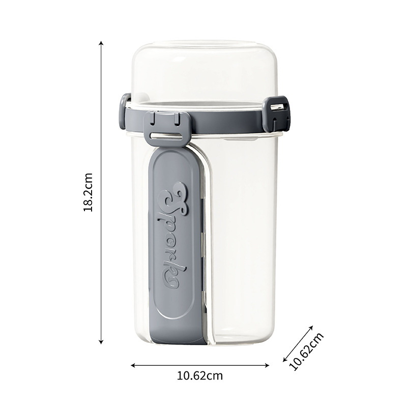NEW* 600ML 샐러드 오트밀 컵 아침식사용 더블컵 - Meal Preparation 리뷰 및 가격