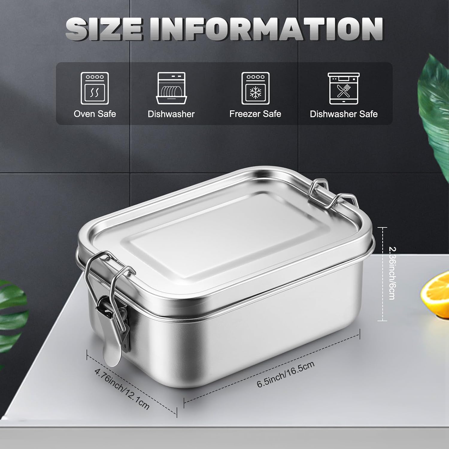 뚜껑이 있는 스테인레스 스틸 식품 보관 용기 도시락 상 - Meal Prep Lunch Boxes 리뷰 및 가격
