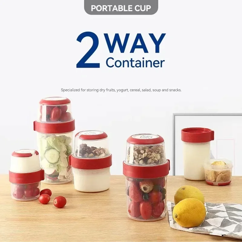 더블 레이어 봉인 된 구획 크리스퍼 상자 오트밀 너트  - Meal Prep Kits 리뷰 및 가격