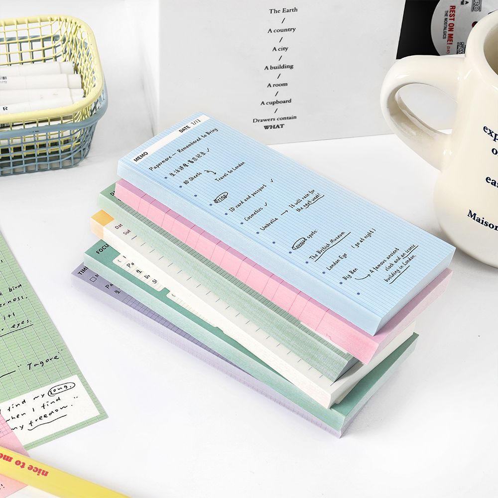 80매 스티커 메모, 생활진행 학생 메시지 용지, 간단 - Meal Plan Notepad 리뷰 및 가격