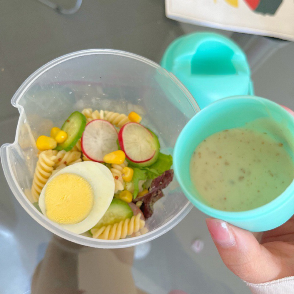 휴대용 화이트 그린 병 샐러드 셰이커, 신선한 과일 및 - Salad Container Jar 리뷰 및 가격