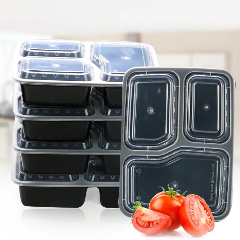 7팩 3칸 식사 준비 용기 뚜껑이 있는 매우 두꺼운 식 - Meal Prep Kits 리뷰 및 가격