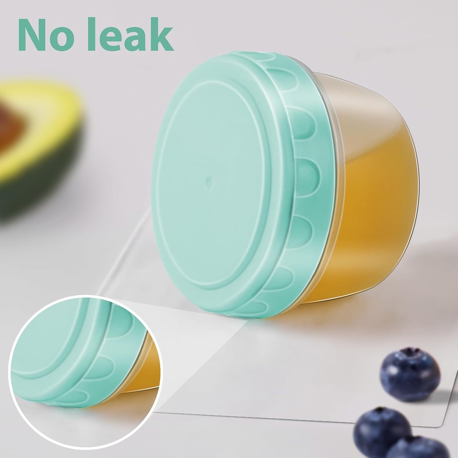 1-6 팩 2.7 OZ 샐러드 드레싱 용기(뚜껑 포함) - Salad Container Jar 리뷰 및 가격