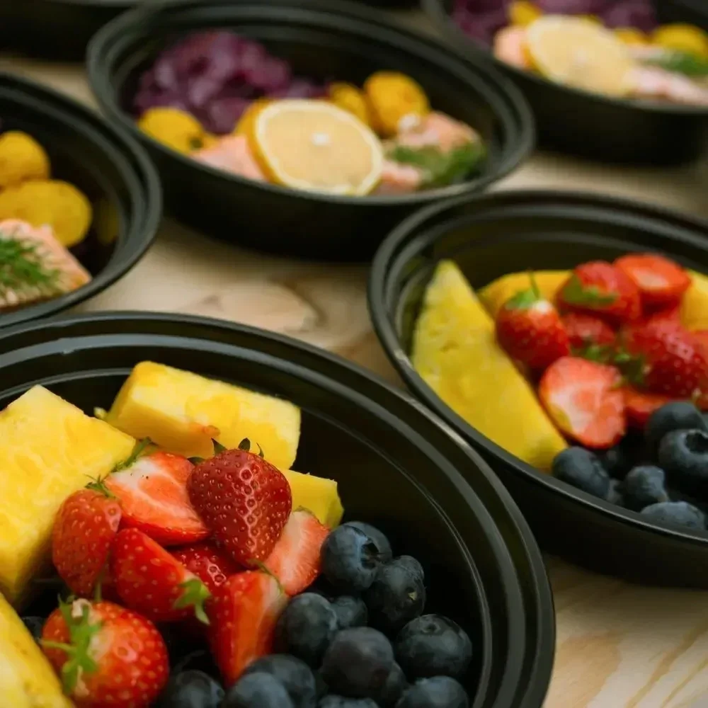 식사 준비 용기 뚜껑이 있는 플라스틱 식품 용기 야외  - Meal Prep Kits 리뷰 및 가격