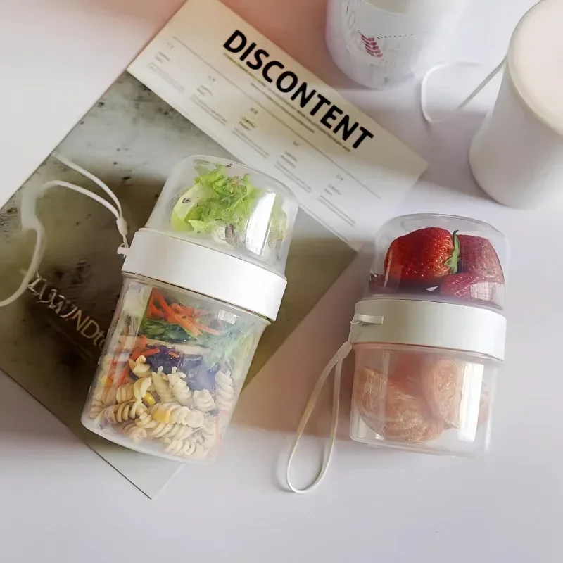 아침식사 오트밀 시리얼 견과류 요거트 샐러드 컵 밀폐용 - Salad Container Jar 리뷰 및 가격
