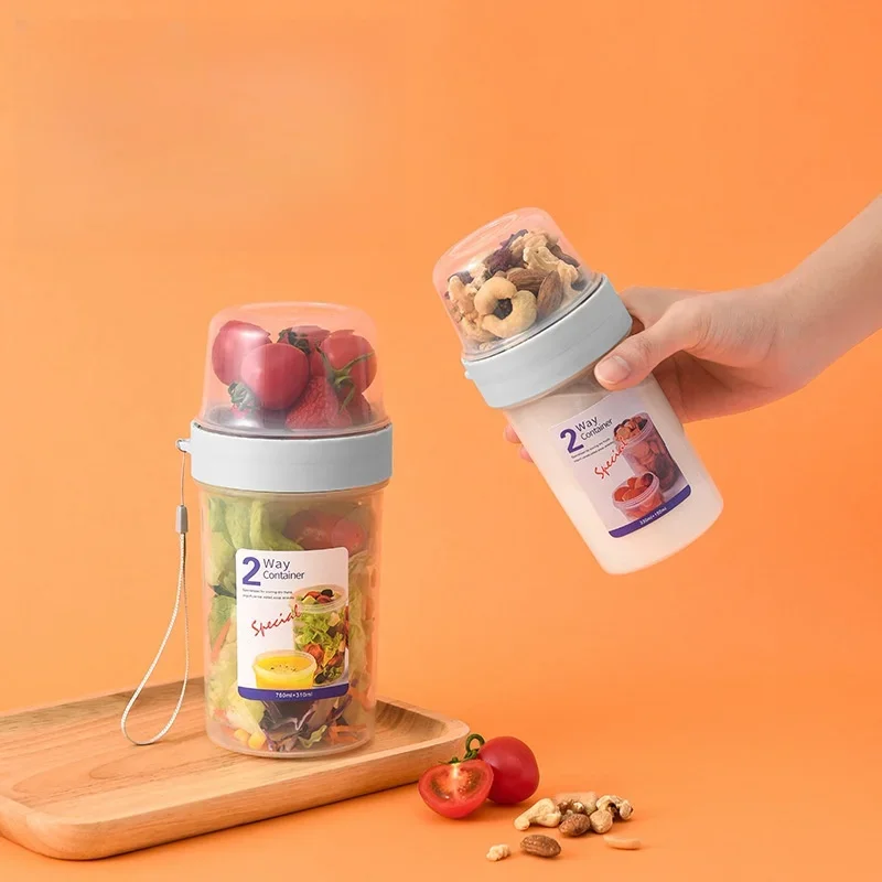 아침식사 오트밀 시리얼 견과류 요거트 샐러드 컵 밀폐용 - Salad Container Jar 리뷰 및 가격