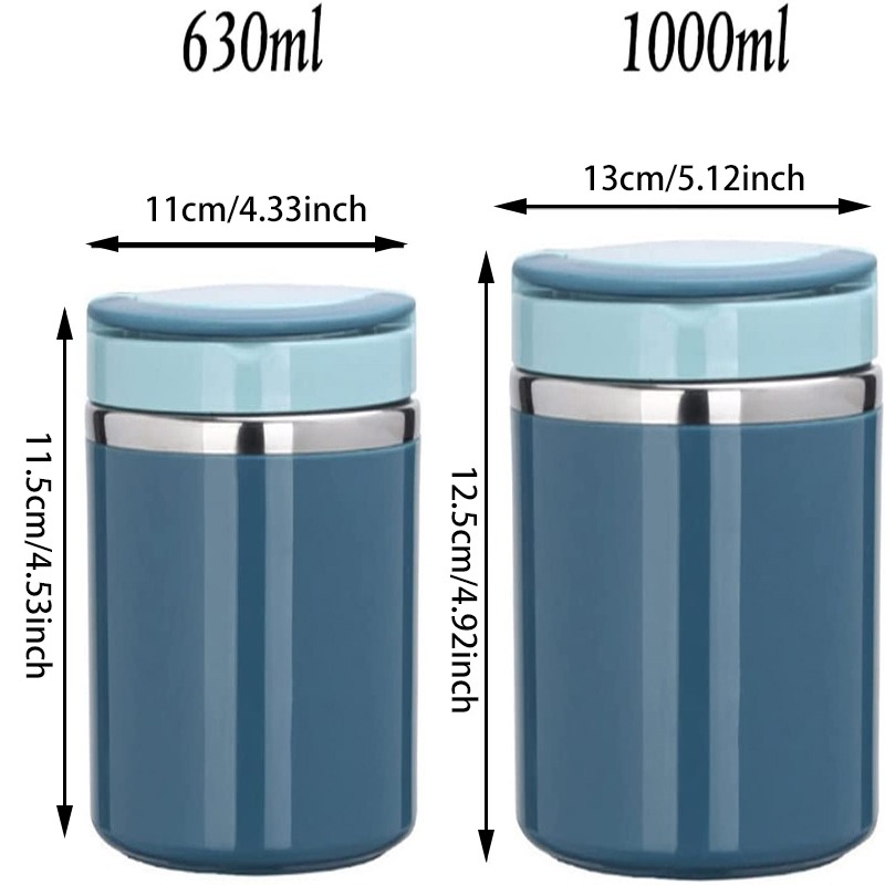수프 보온병 음식 항아리 절연 점심 용기 차가운 뜨거운 - Meal Prep Kits 리뷰 및 가격