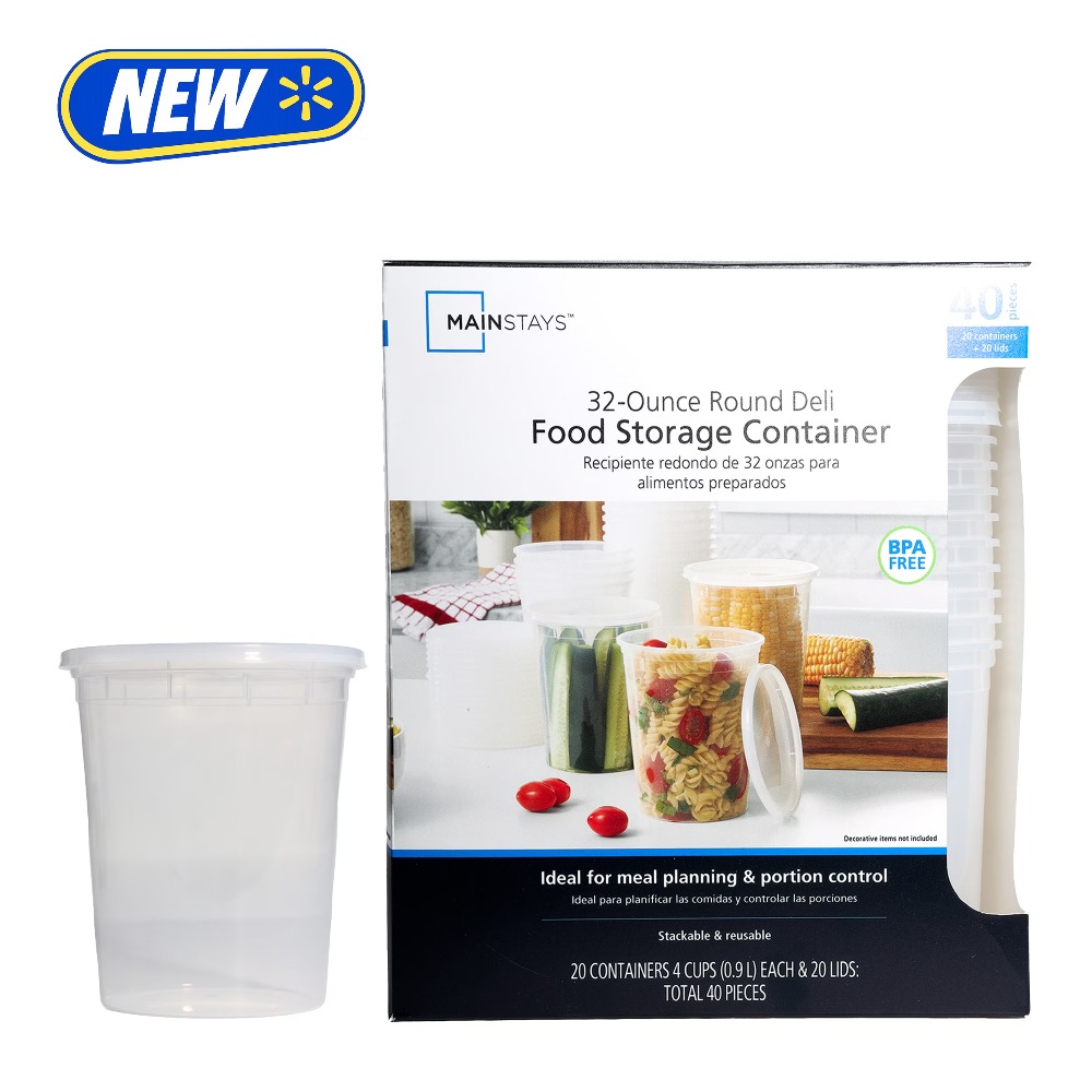 플라스틱 델리 용기 40개 세트, 32온스 대용량 재사 - Meal Prep Kits 리뷰 및 가격