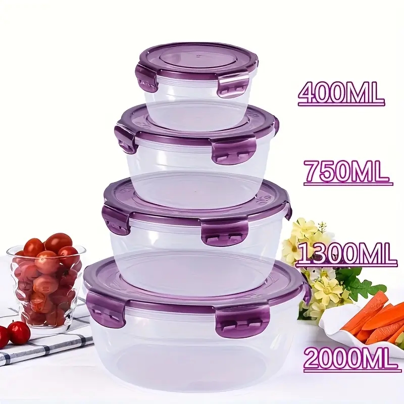 플라스틱 식품 보관 용기 4개, 도시락, 식당, 캠핑, - Meal Prep Kits 리뷰 및 가격