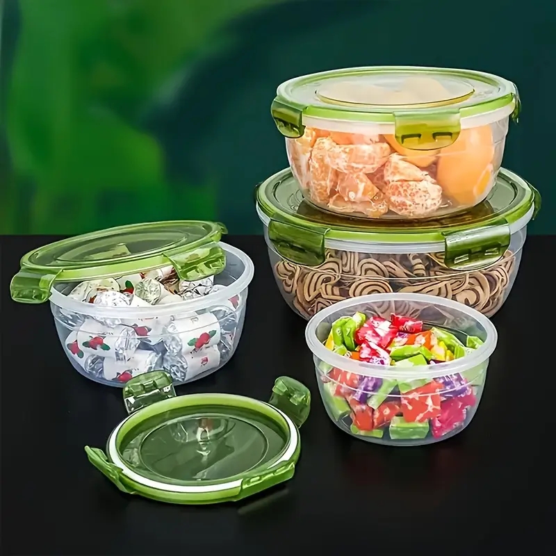 플라스틱 식품 보관 용기 4개, 도시락, 식당, 캠핑, - Meal Prep Kits 리뷰 및 가격