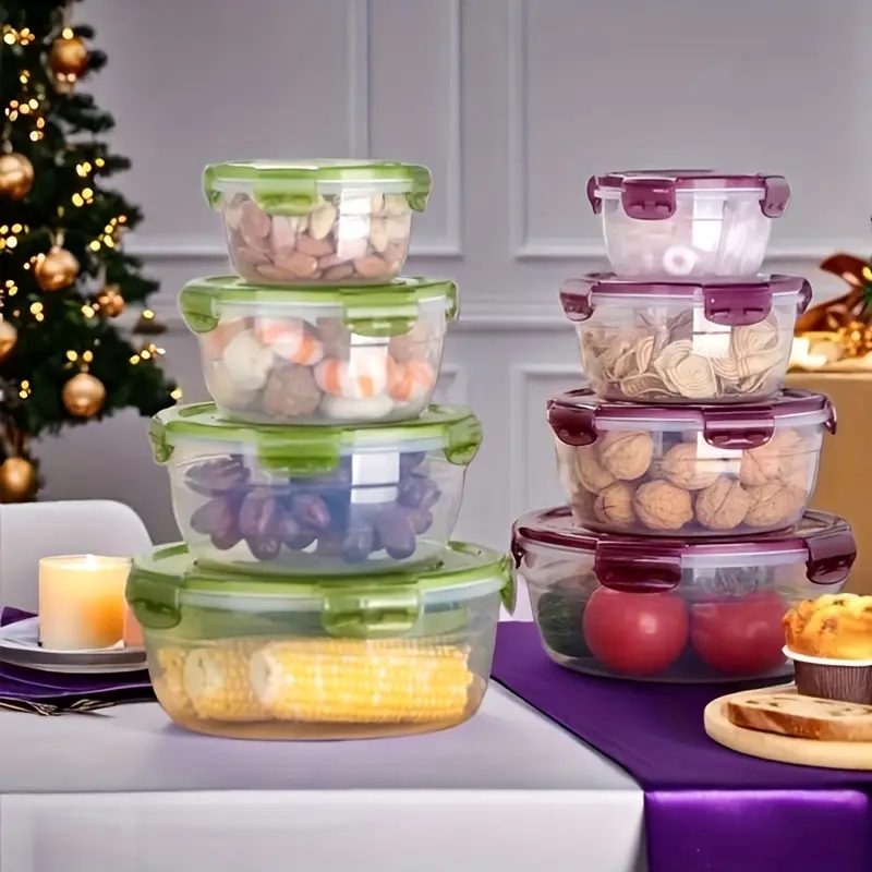 플라스틱 식품 보관 용기 4개, 도시락, 식당, 캠핑, - Meal Prep Kits 리뷰 및 가격