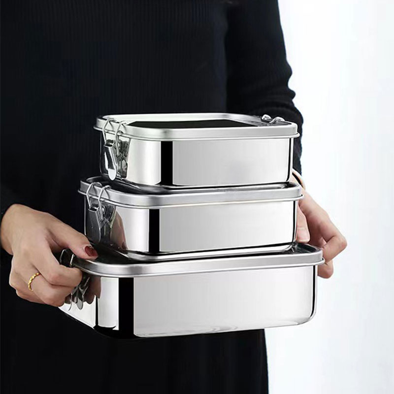 304 스테인레스 스틸 사각 도시락 상자 밀폐형 절연  - Meal Prep Lunch Boxes 리뷰 및 가격