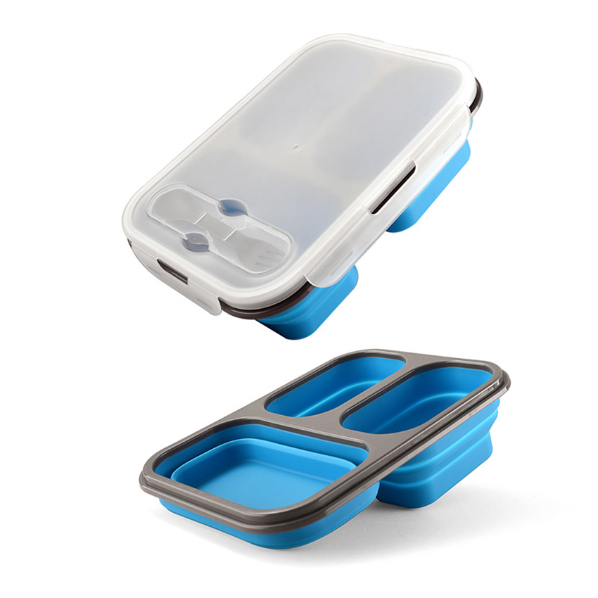 1100ml 접이식 실리콘 도시락 휴대용 전자레인지 가 - Meal Prep Kits 리뷰 및 가격