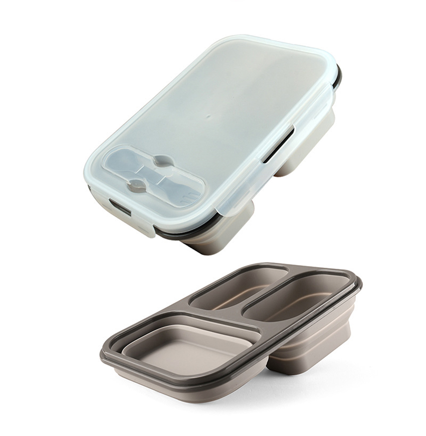 1100ml 접이식 실리콘 도시락 휴대용 전자레인지 가 - Meal Prep Kits 리뷰 및 가격