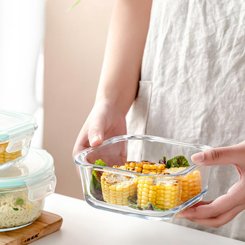 고붕규산 유리 도시락 전자레인지 도시락 그릇 밀봉 피크 - Meal Prep Kits 리뷰 및 가격
