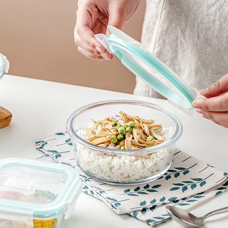 고붕규산 유리 도시락 전자레인지 도시락 그릇 밀봉 피크 - Meal Prep Kits 리뷰 및 가격
