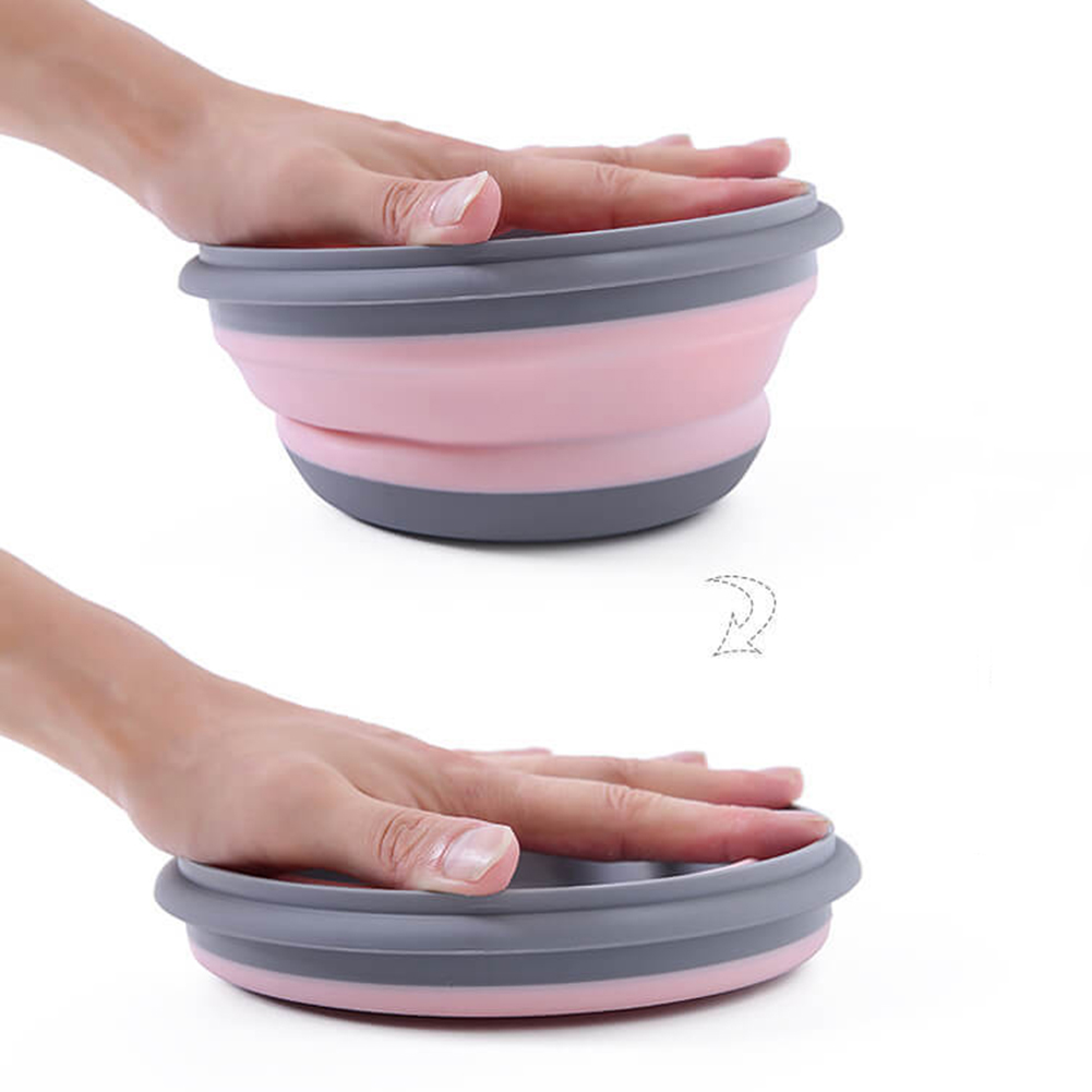 휴대용 접는 도시락 상자 그릇 세트 실리콘 3 개/대  - Salad Container Jar 리뷰 및 가격