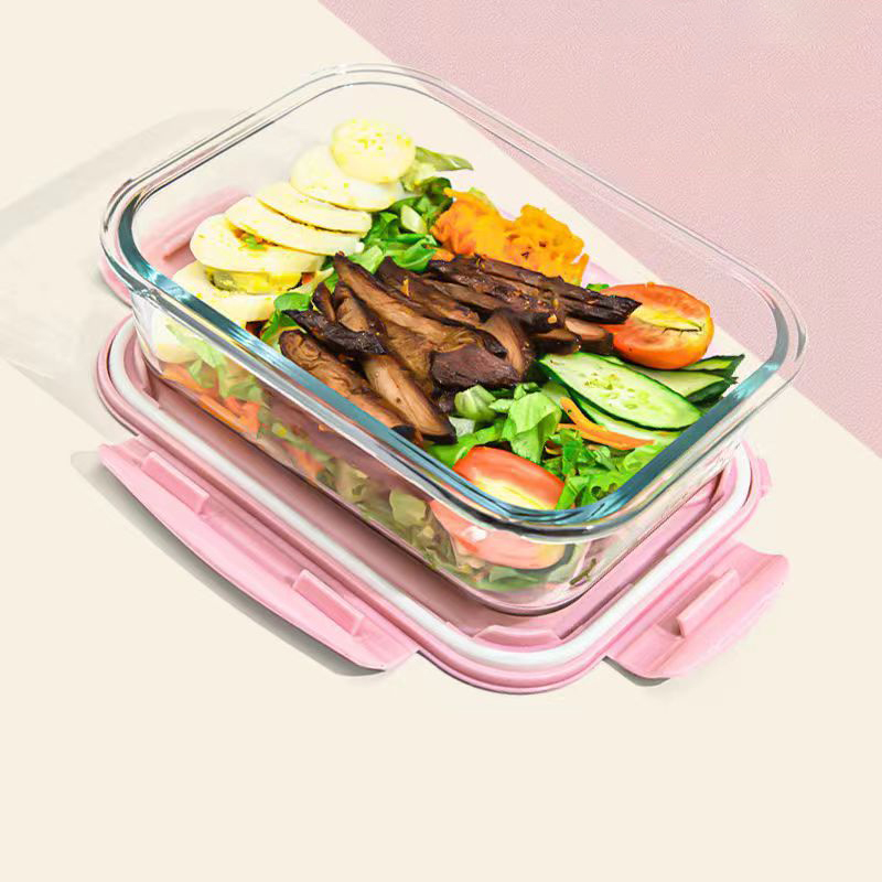새로운 스타일 도시락 상자 유리 1050ml 전자 레인 - Meal Prep Kits 리뷰 및 가격